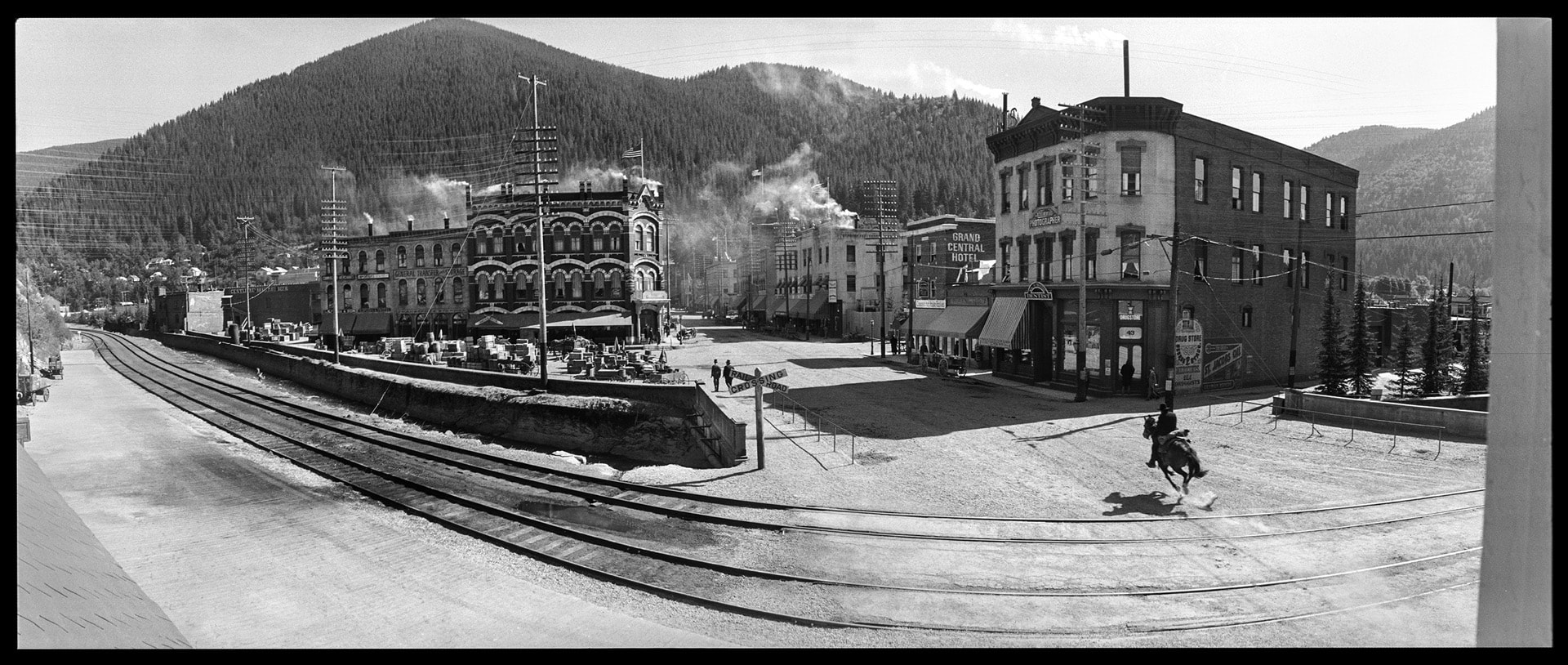 Photo of an old Western movie set.