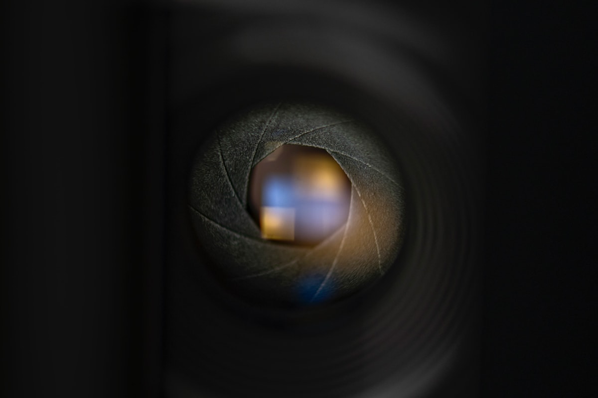 Image of up close shot of the aperture in the new WideluxX camera